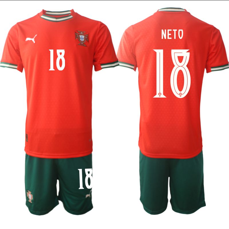 Men 2025-2026 Season Portugal home red #18 Soccer Jersey
